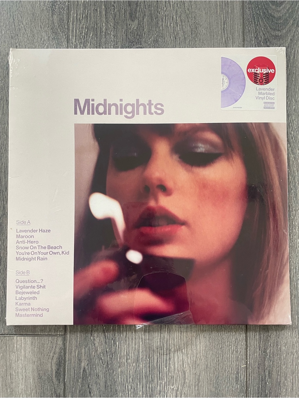 Taylor Swift Midnights LP Lavender Vinyl Disc  New Sealed Album